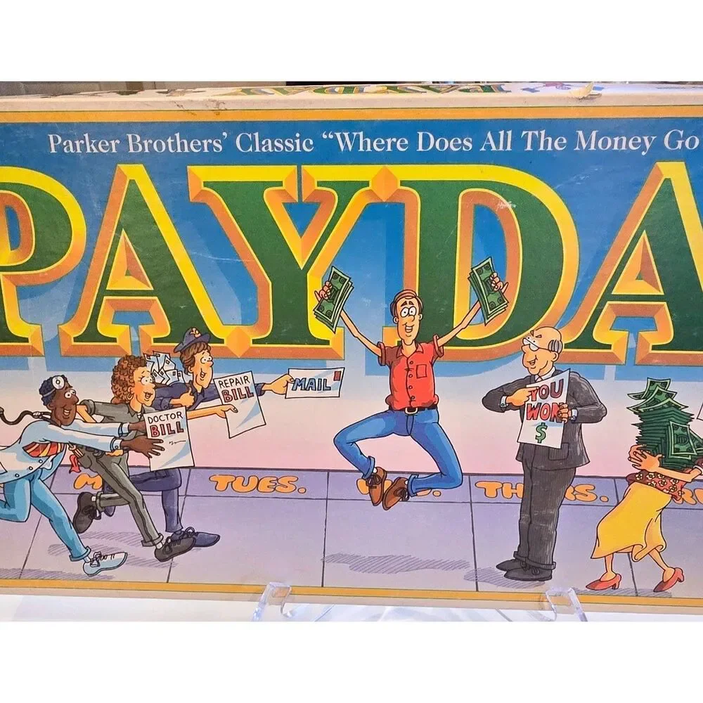 Vintage 1994 Payday Board Game Parker Brothers Classic Retro Family Game 100% Cp